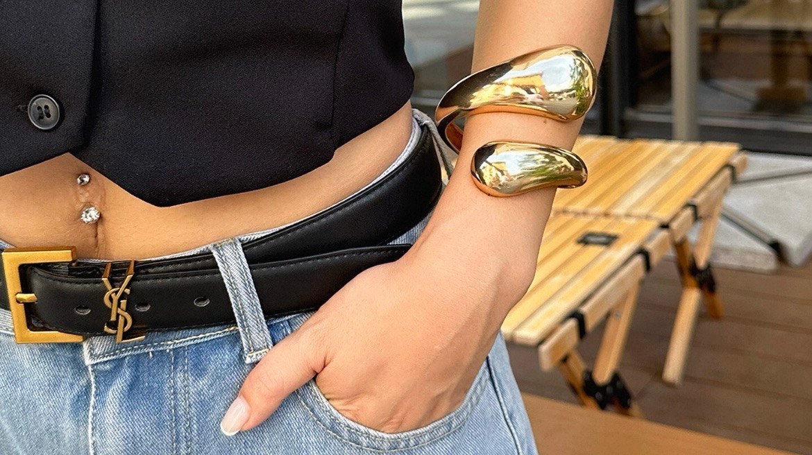 Большой каплевидный браслет — изображение 2