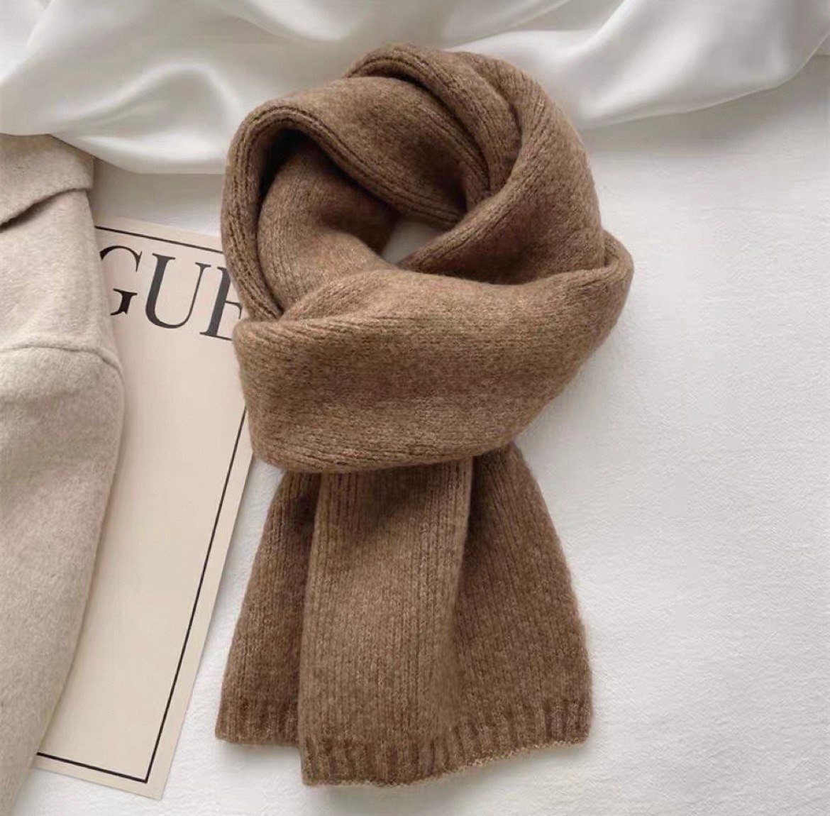 Мягкий женский шарф для холодного сезона — изображение 3