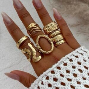 Комплект из 6 металлических колец