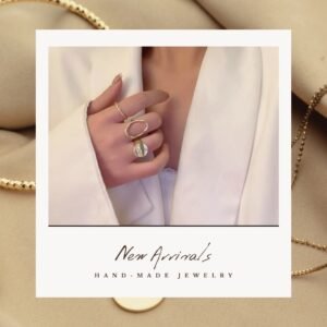 Комплект из трёх ажурных геометрических колец