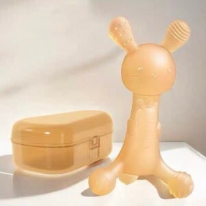 Силиконовый прорезыватель в форме зайчика