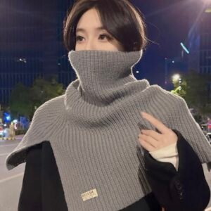 Шарф с высоким воротом, чёрный