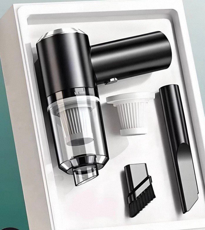 Беспроводной автомобильный пылесос Black